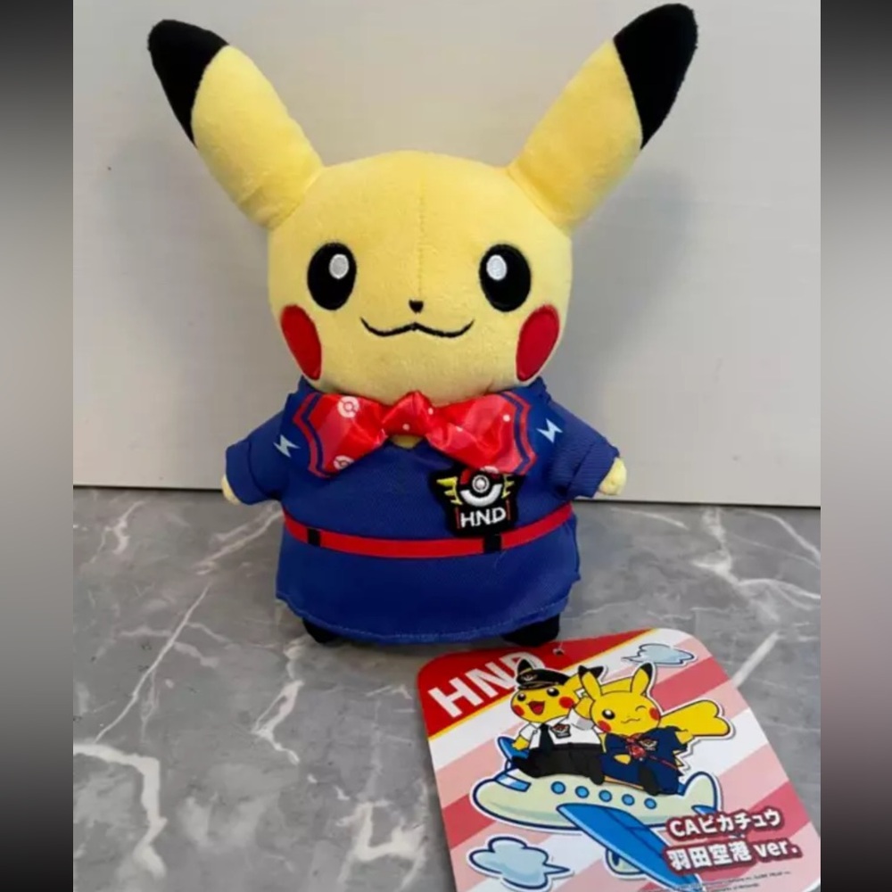 Pikachu CA Pokemon Haneda Airport Japan Exclusive Plush toy New with Tag HND